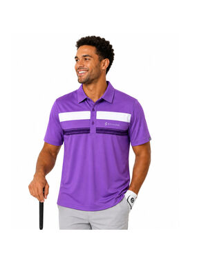Men’s Savalino Classic Short Sleeve Polo Shirt – Purple – Size S – NWT